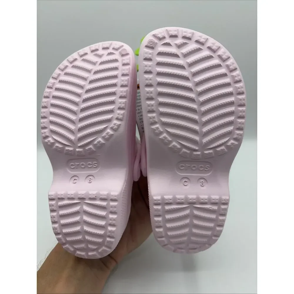 Crocs Classic Mary Jane Clog Light Pink Girl Kids Size C 8 EUR 25 NWT 210616-6ZW